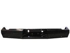 07 - 13 Chevrolet and GMC 1500 Trail FX Rear Diamond Plate Bumper - Black Patch Performance - FX1004