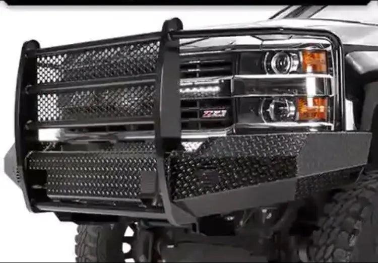 [Scratch & Dent] 15-19 Chevrolet 2500/3500 Trail FX Front Diamond Plate Bumper - Made in the USA
