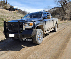 15 - 19 GMC 2500/3500 Trail FX Front Diamond Plate Bumper - Black Patch Performance - FX3022