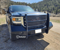 [Scratch & Dent] 15-19 GMC 2500/3500 Trail FX Front Diamond Plate Bumper - Made in the USA