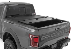 Rough Country Hard Tri-Fold Tonneau Bed Cover - 49221550