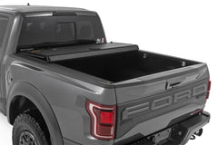 Rough Country Hard Tri-Fold Tonneau Bed Cover - 49221550