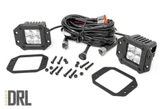 Rough Country Chrome Series Cree LED Fog Light Kit - 70803DRLA