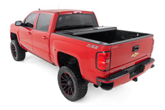 Rough Country Hard Tri-Fold Tonneau Bed Cover - 49119651