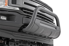 Rough Country Black Bull Bar w/ Integrated Black Series 20-inch LED Light Bar - B-F4041