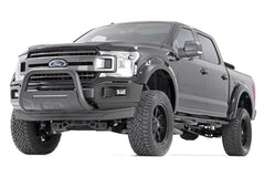 Rough Country Black Bull Bar w/ Integrated Black Series 20-inch LED Light Bar - B-F4041