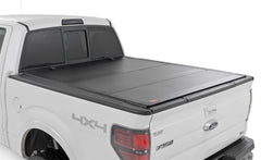 Rough Country Hard Tri-Fold Tonneau Bed Cover - 49214550