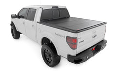 Rough Country Hard Tri-Fold Tonneau Bed Cover - 49214550