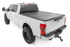 Rough Country Hard Tri-Fold Tonneau Bed Cover - 49220651