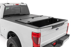 Rough Country Hard Tri-Fold Tonneau Bed Cover - 49220651