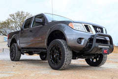 Rough Country Black Bull Bar w/ Integrated Black Series 20-inch LED Light Bar - B-N4150