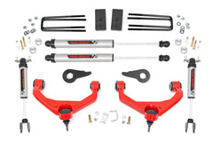Rough Country 3.5 in Suspension Lift Kit w/Shocks - 95970RED