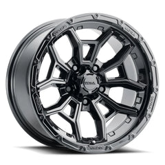125-7973BK12 17X9 5X5.00 (-12) ULT 125BK Warmonger 5 (HB 78)