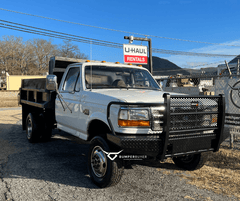 92-97 Ford F250/F350 Diamond Plate Ranch Style Bumper- RETROFIT OPTION