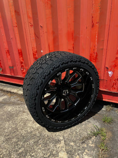 22x12 8x6.5 TIS 560BM wheels and 33x12.50 Venom Swamp Thing XAT - F tires