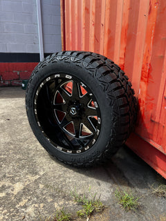 20x12 6x5.5 & 6x135 TIS 551BM wheels and 33x12.50 Haida RT tires