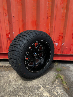 20x12 6x5.5 & 6x135 TIS 551BM wheels and 33x12.50 Haida RT tires