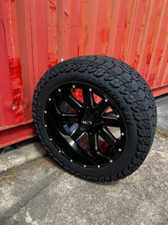 20x12 8x6.5 & 8x170 Ion 141BM wheels and 33x12.50 Venom Swamp Thing XAT -F tires
