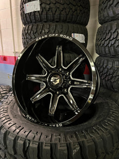 20x12 8x170 Gear 765BM Black and Milled