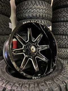 20x12 8x170 Gear 765BM Black and Milled
