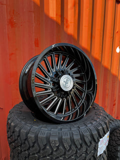 20x10 8x6.5 & 8x180 Xf Off-Road XF-239 Gloss Black & Milled