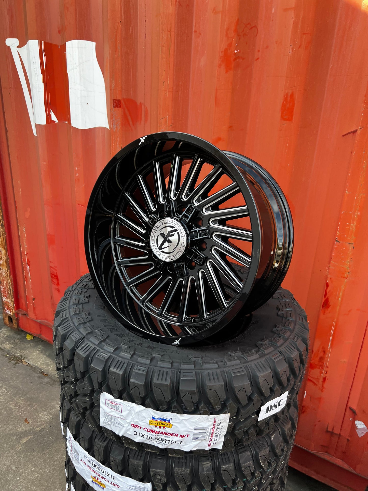 20x10 8x6.5 & 8x180 Xf Off-Road XF-239 Gloss Black & Milled