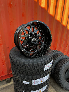 20x12 8x6.5 & 8x170 Xf Off-Road Xf-211 Gloss Black & Milled