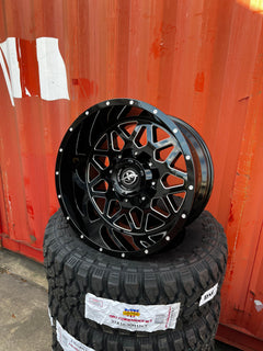 20x12 8x6.5 & 8x170 Xf Off-Road Xf-211 Gloss Black & Milled