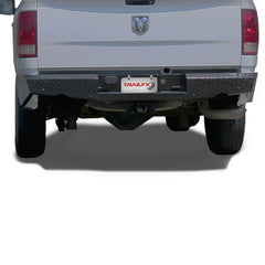 19 - 22 Ram 2500/3500 AND 09 - 20 OLD Model Ram 1500 Trail FX Rear Diamond Plate Bumper - Black Patch Performance - FX1020